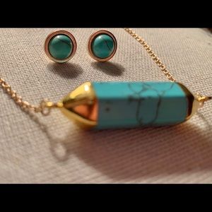 Turquoise Jewelry set homemade